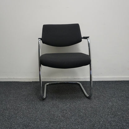 Markant Vergaderstoel | Zwart / Chroom