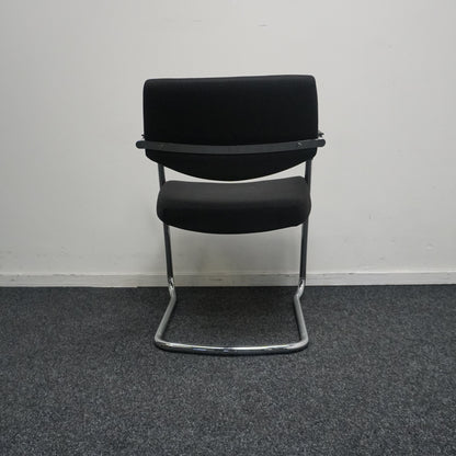 Markant Vergaderstoel | Zwart / Chroom