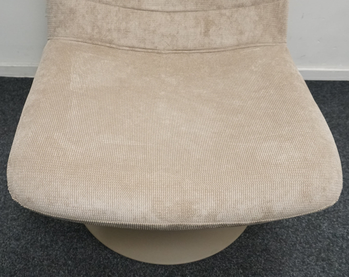 Zuiver Bubba Design Fauteuil | Draaibaar | Beige Ribstof