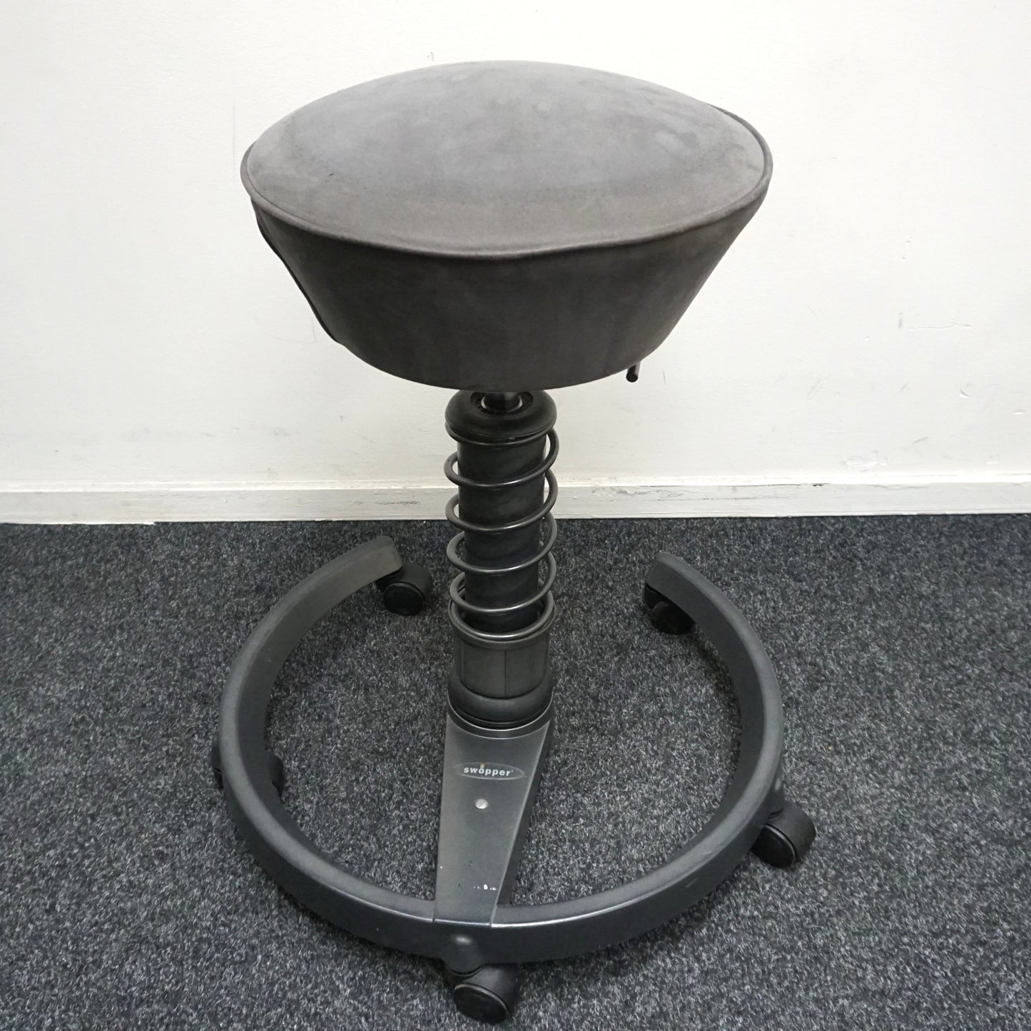 Aeris Swopper Classic Design Kruk | Balans Kruk | Verrijdbaar | Grijs