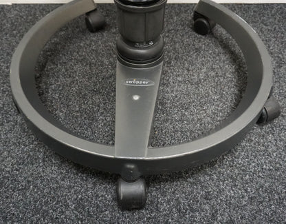 Aeris Swopper Classic Design Kruk | Balans Kruk | Verrijdbaar | Antraciet/Donkergroen