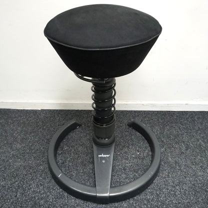 Aeris Swopper Classic Design Kruk | Balans Kruk | Vast | Zwart