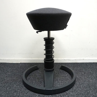 Aeris Swopper Classic Design Kruk | Balans Kruk | Vast | Grijze stof