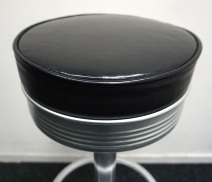 Indecasa Barkruk | Zwart Leer | Zithoogte 83 cm