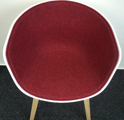 HAY About a Chair AAC 22 Design Stoel | Rood gemêleerd | Nieuw