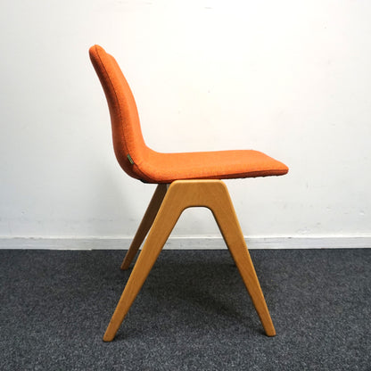 Naughtone Viv Wood Design Stoel | Oranje Gemeleerd