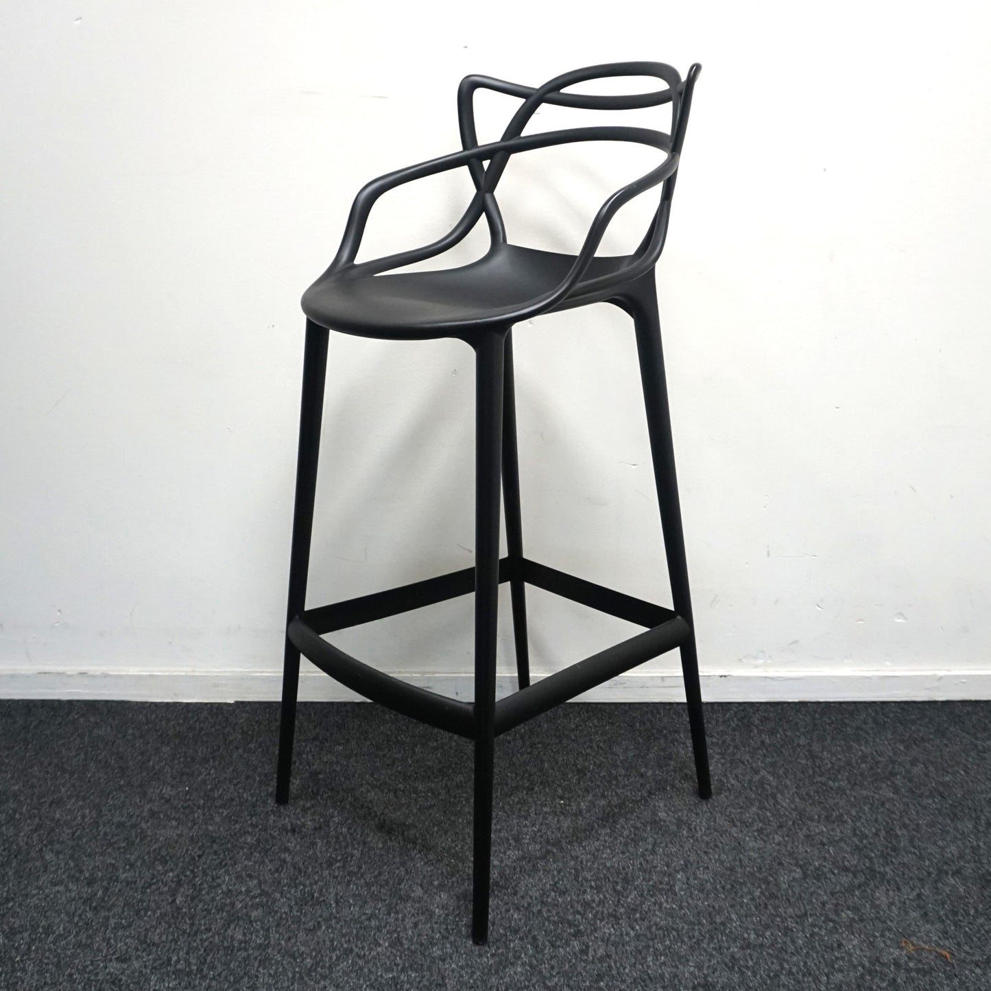 Kartell Masters Design Barkruk | Zwart | Zithoogte 75 cm