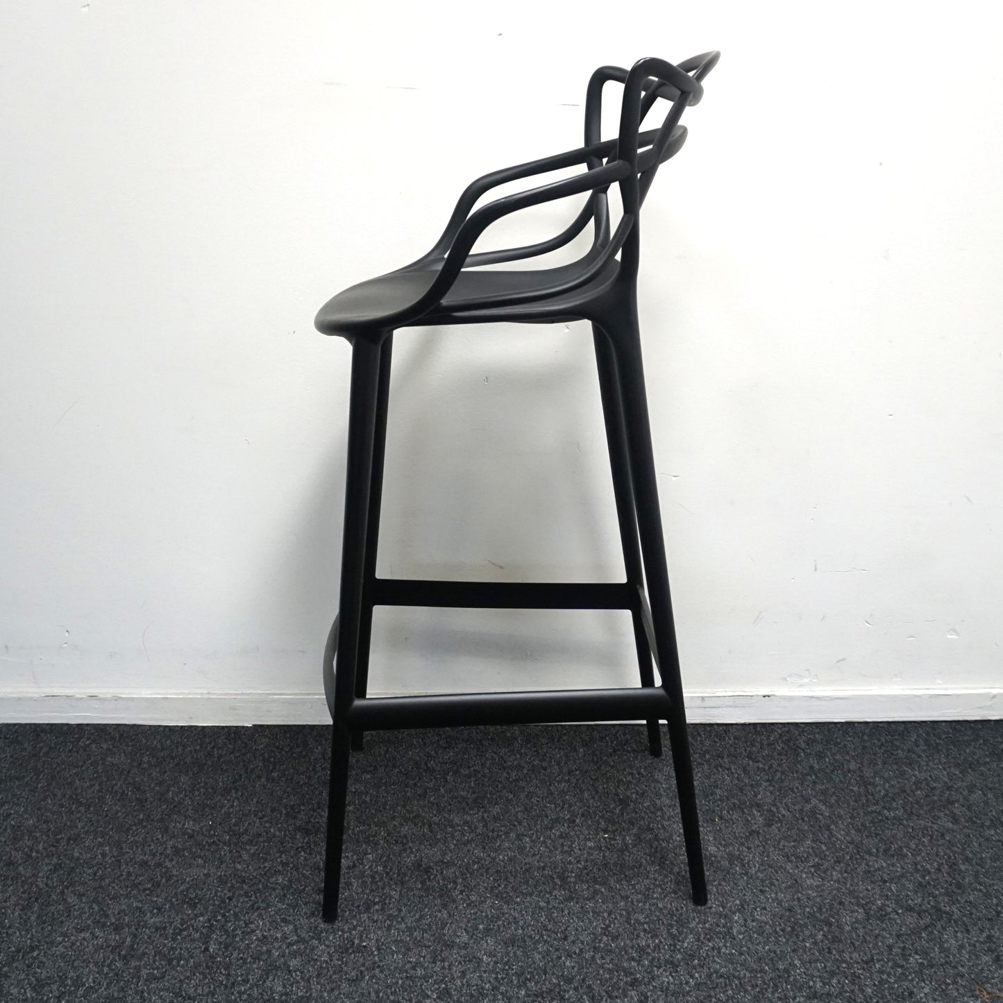 Kartell Masters Design Barkruk | Zwart | Zithoogte 75 cm