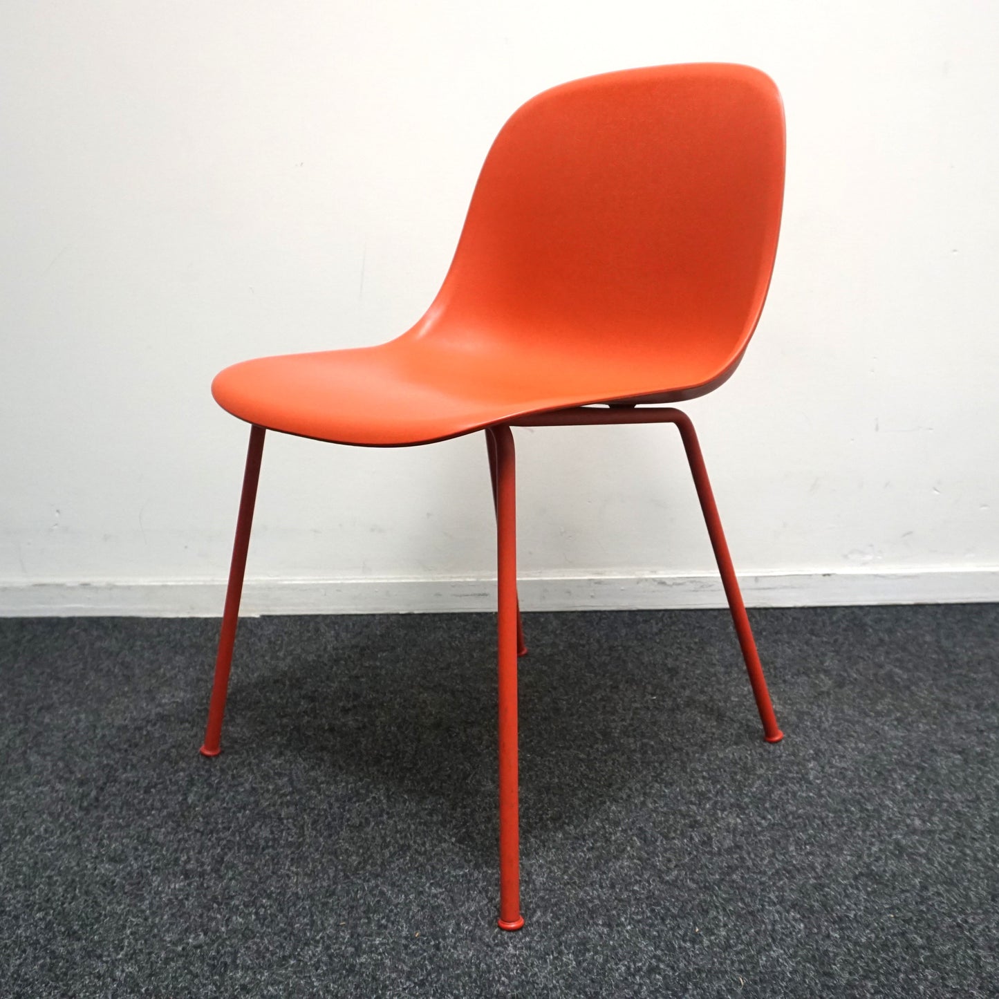 Muuto Fiber Side Chair Design Stoel | Rood