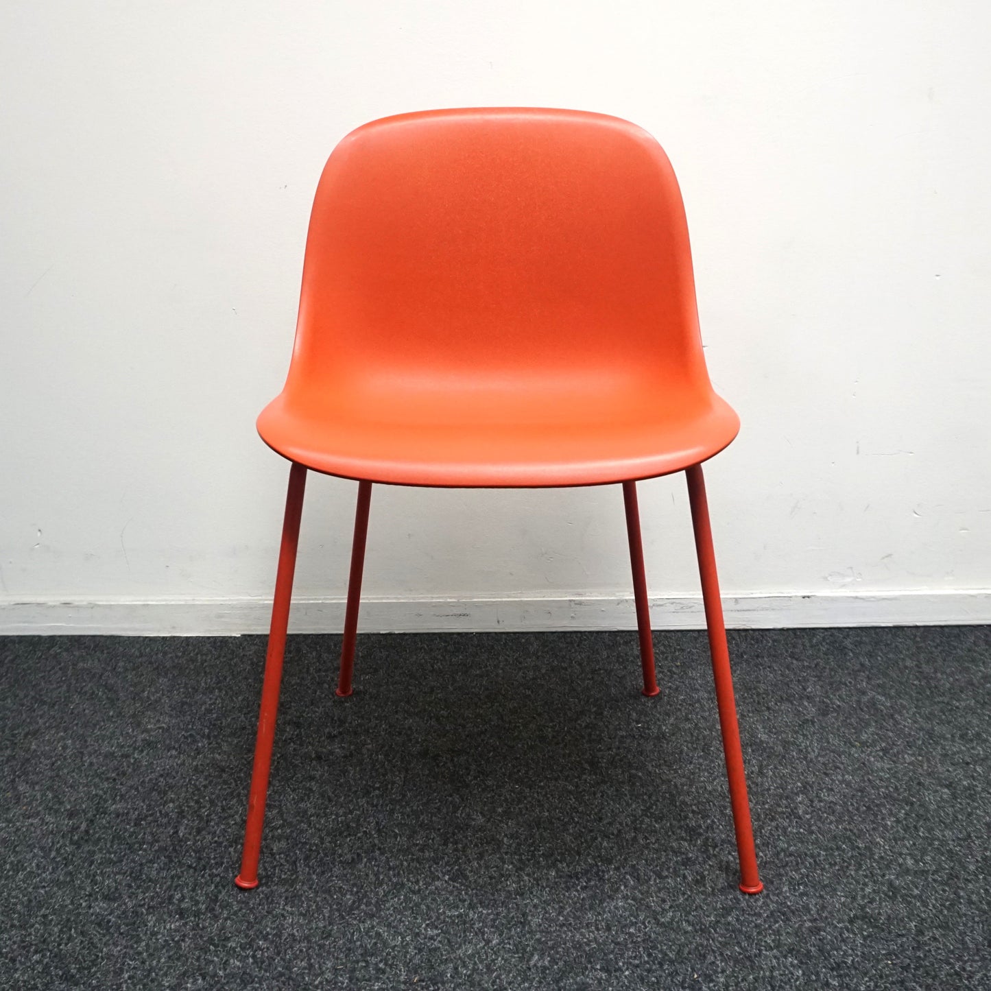 Muuto Fiber Side Chair Design Stoel | Rood