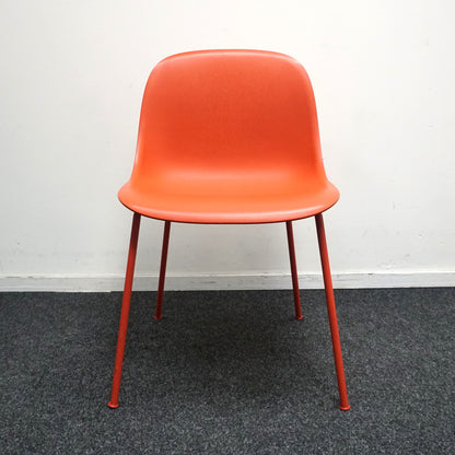 Muuto Fiber Side Chair Design Stoel | Rood