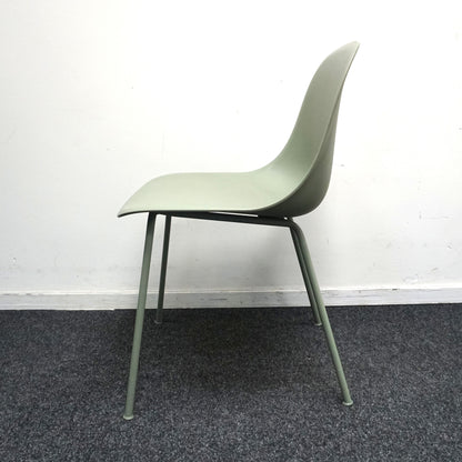 Muuto Fiber Side Chair Design Stoel | Zacht Groen