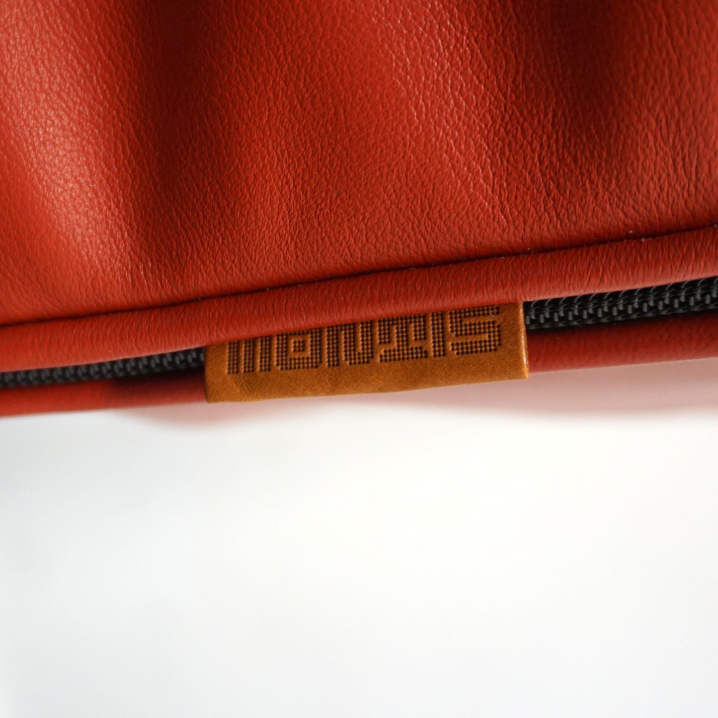 Montis Chaplin Design Stoel | Oranje Leer | Verrijdbaar