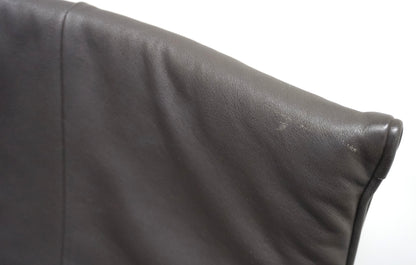 Montis Chaplin Design Stoel | Donkerbruin Leer | Verrijdbaar