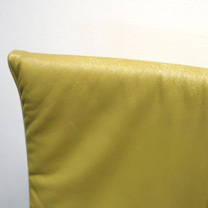 Montis Chaplin Design Stoel | Lime groen Leer | Verrijdbaar
