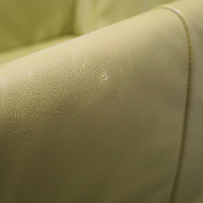 Montis Chaplin Design Stoel | Lime groen Leer | Verrijdbaar