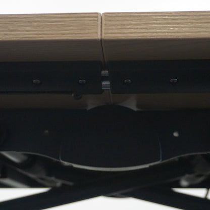 Mara Klaptafel Verrijdbaar | 320 x 80 cm | Midden eiken | Incl Stopcontact