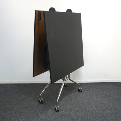 Mara Klaptafel Verrijdbaar | 200 x 100 cm | Zwart / Chroom