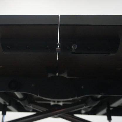 Mara Klaptafel Verrijdbaar | 200 x 100 cm | Zwart / Chroom