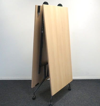 Mara Klaptafel Verrijdbaar | 320 x 80 cm | Midden eiken blad