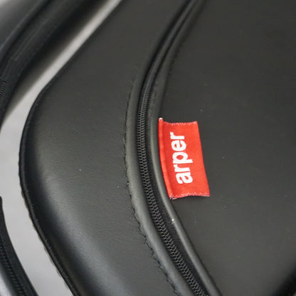 Arper Aston Design Stoel | Verrijdbaar | Zwart Leer