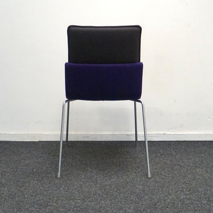 Gispen Triennial Design Stoel | Zwart / Donkerpaars