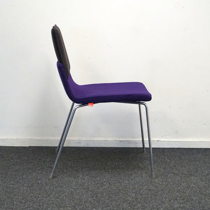 Gispen Triennial Design Stoel | Zwart / Donkerpaars