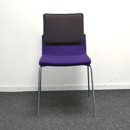 Gispen Triennial Design Stoel | Zwart / Donkerpaars