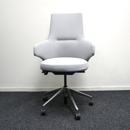 Coalesse Massaud Mid Back Vergaderstoel | Lichtgrijs