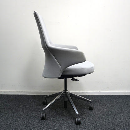 Coalesse Massaud Mid Back Vergaderstoel | Lichtgrijs