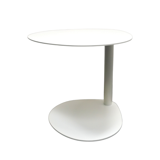 Design Bijzettafel | Metaal | Wit | Druppelvorm