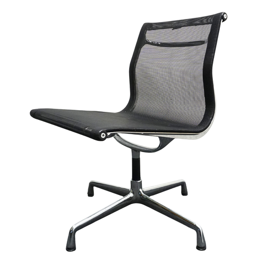Vitra Eames EA 108 Design Vergaderstoel | Netweave | Zwart | Zonder armleuning