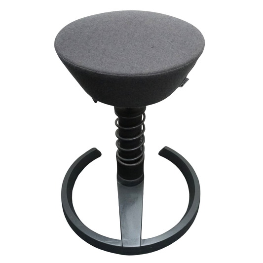 Aeris Swopper Classic Design Kruk | Balans Kruk | Vast | Grijze stof