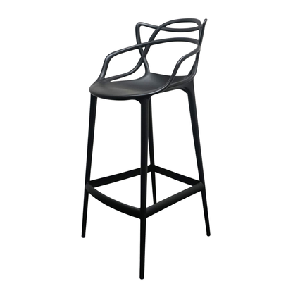 Kartell Masters Design Barkruk | Zwart | Zithoogte 75 cm