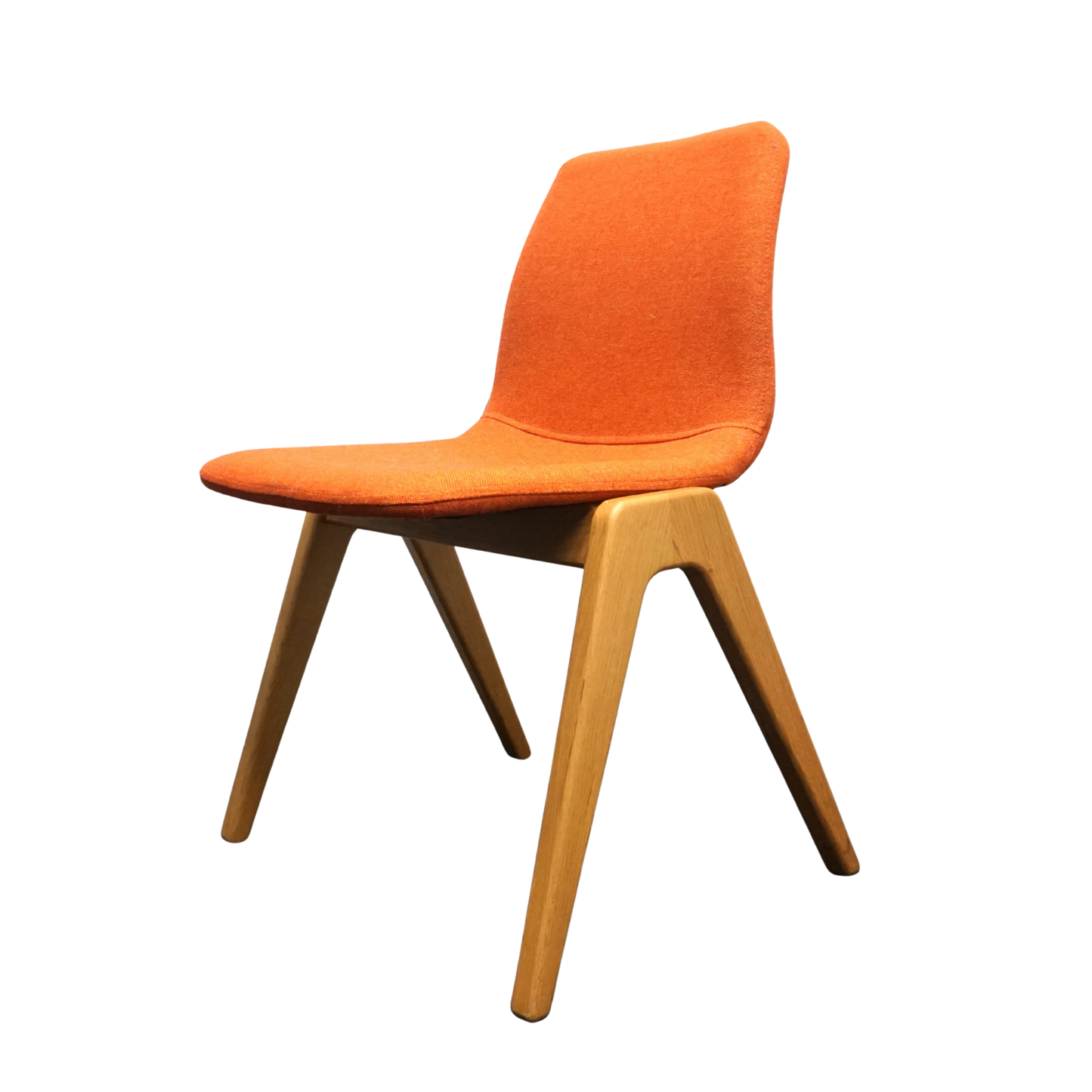 Naughtone Viv Wood Design Stoel | Oranje Gemeleerd