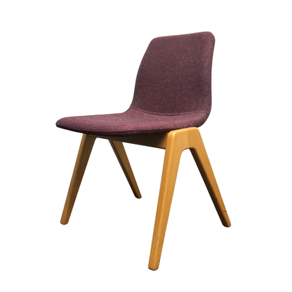 Naughtone Viv Wood Design Stoel | Aubergine Gemeleerd