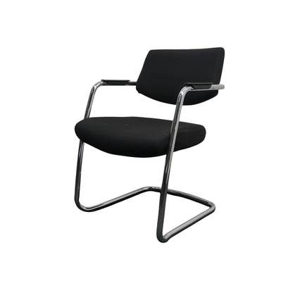 Markant Vergaderstoel | Zwart / Chroom