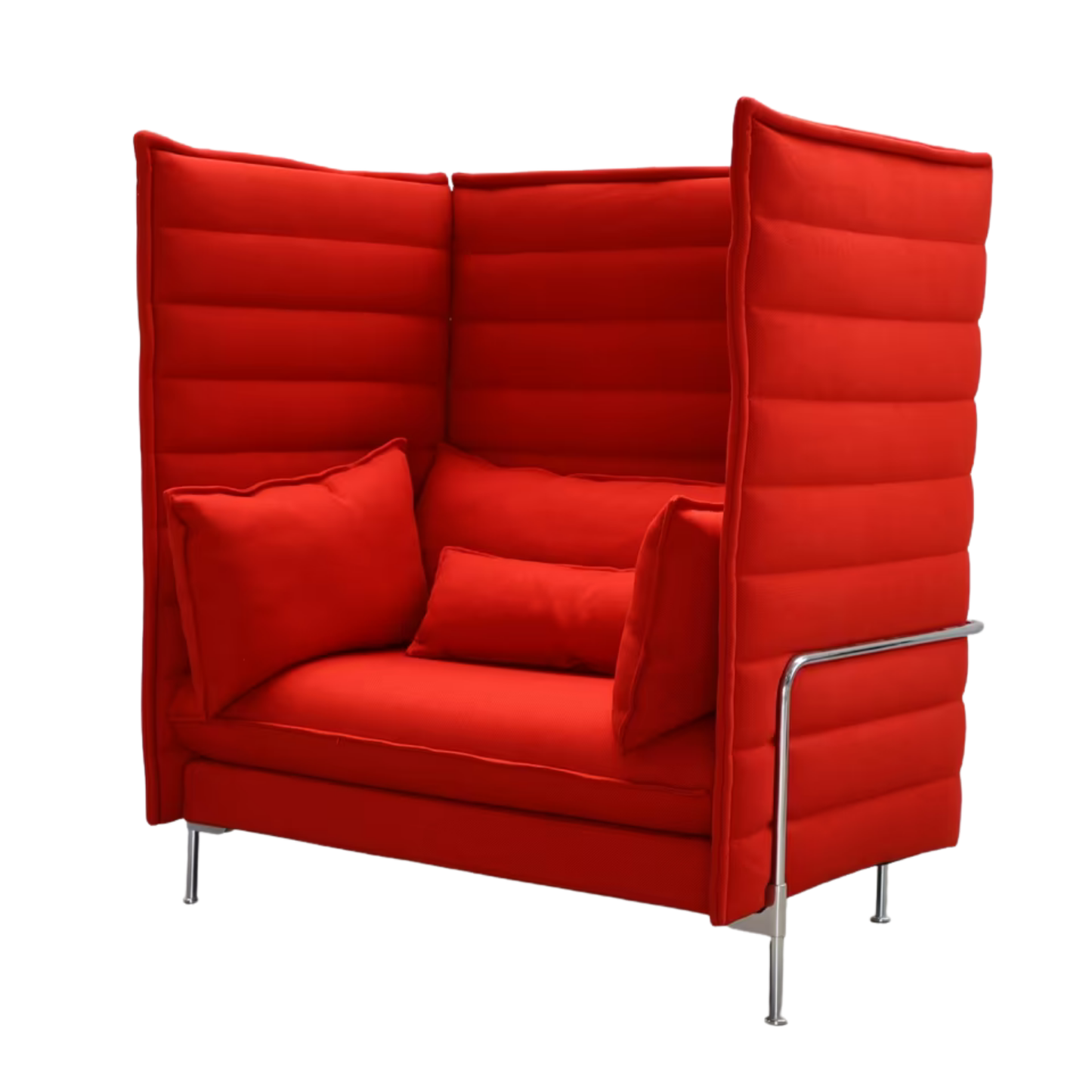 Vitra Alcove Highback Design Bank | Akoestische Bank | Rood