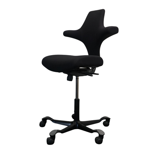 HAG Capisco 8126 Bureaustoel | Zadelzit | Zwart/Zwart | 53 - 72 cm