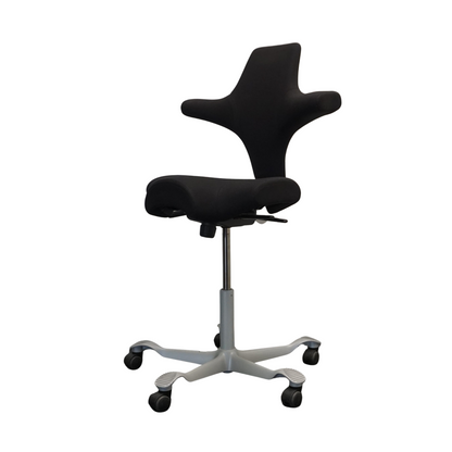 HAG Capisco 8106 Bureaustoel | Zadelzit | Zwart / Grijs | 50 - 70 cm