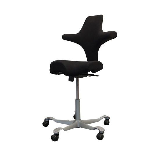 HAG Capisco 8106 Bureaustoel | Zadelzit | Zwart / Grijs | 50 - 70 cm