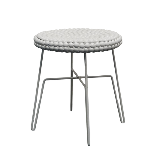 Design Bijzettafel | Wit | Metaal | 41 cm