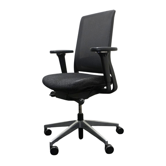Gispen Zinn Bureaustoel | Ergonomisch | Donkergrijs / Chroom