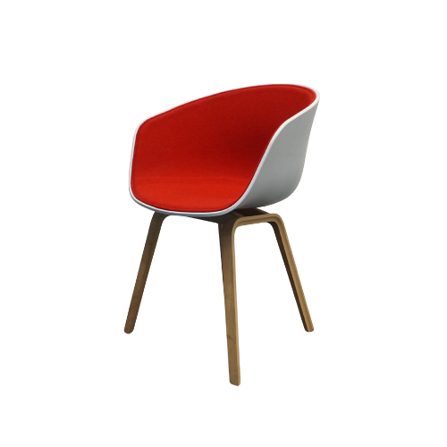 HAY About a Chair AAC 22 Design Stoel | Rood / Wit
