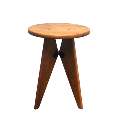 Vitra Jean Prouve Tabouret Bois Design Kruk | Donker Eiken | Zithoogte 45 cm