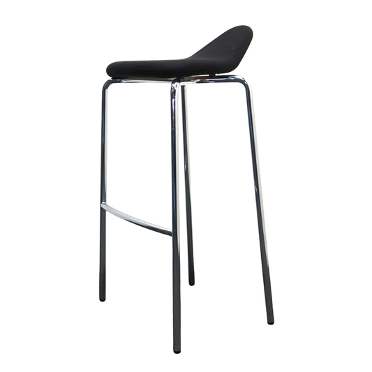 Materia Plektrum Barkruk | Zwart | Zithoogte 78 cm