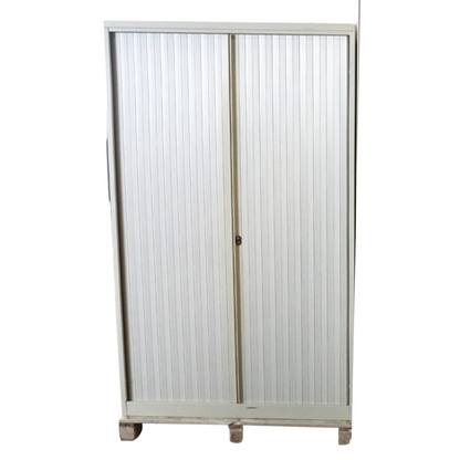 Drentea Roldeurkast | Archiefkast | 197 x 120 x 45 cm | Creme Wit