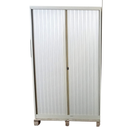 Drentea Roldeurkast | Archiefkast | 197 x 120 x 45 cm | Creme Wit
