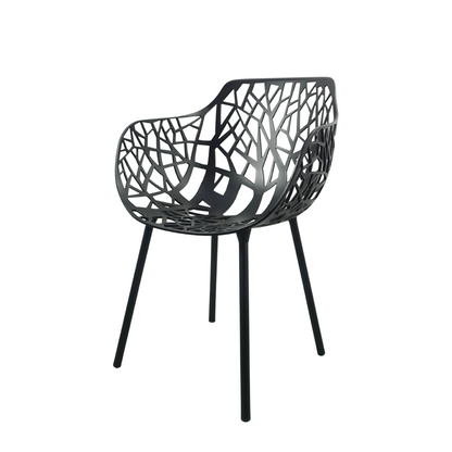 Fast Forest Design Stoel | Aluminium | Zwart