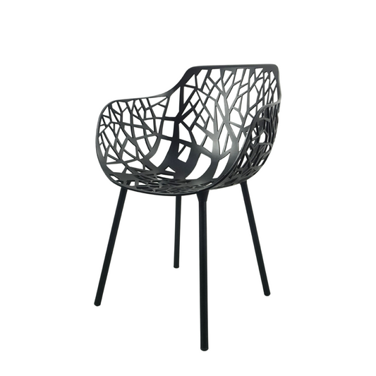 Fast Forest Design Stoel | Aluminium | Zwart